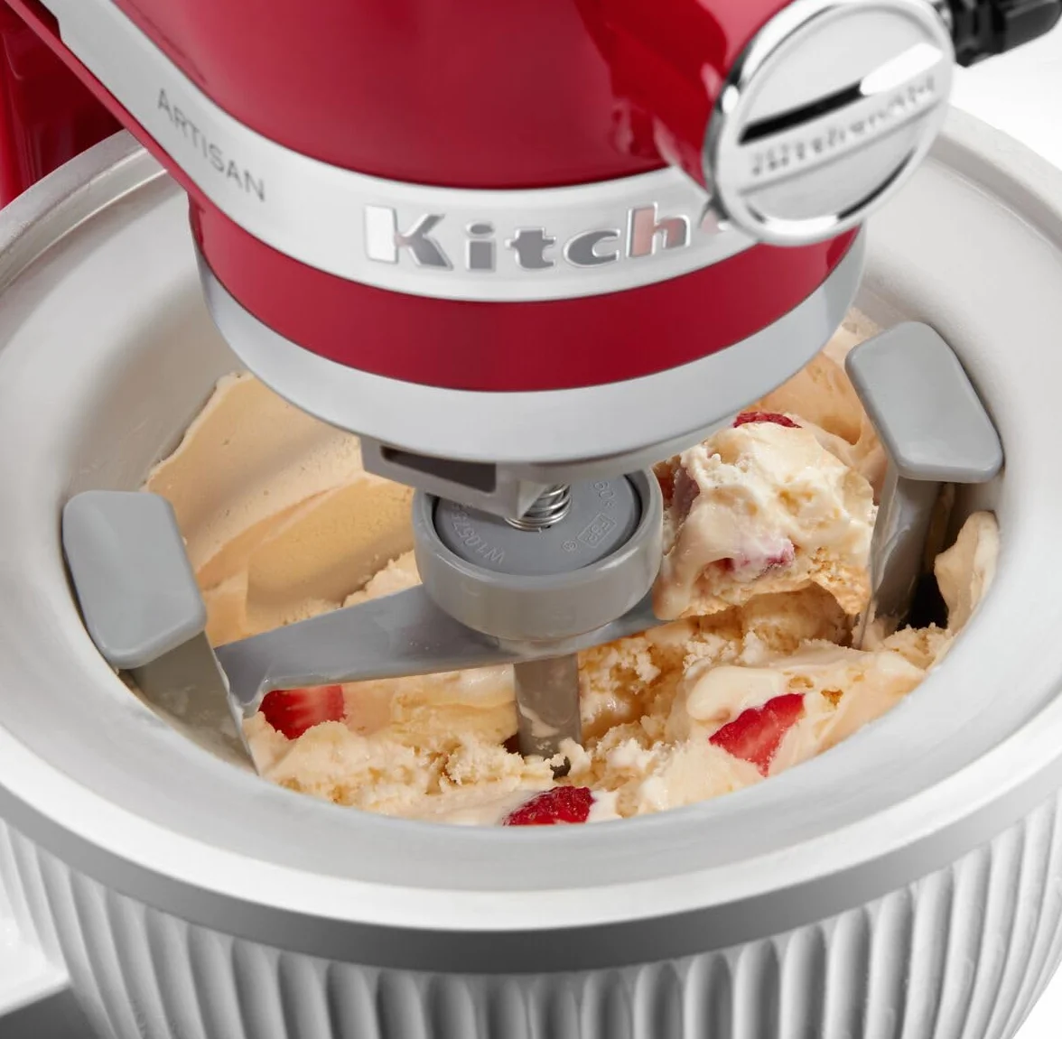 KitchenAid Zubehör Speiseeisbereiter - 5KSMICM - Eismaschine Aufsatz für KitchenAid Küchenmaschine - 1,9L - Schüssel