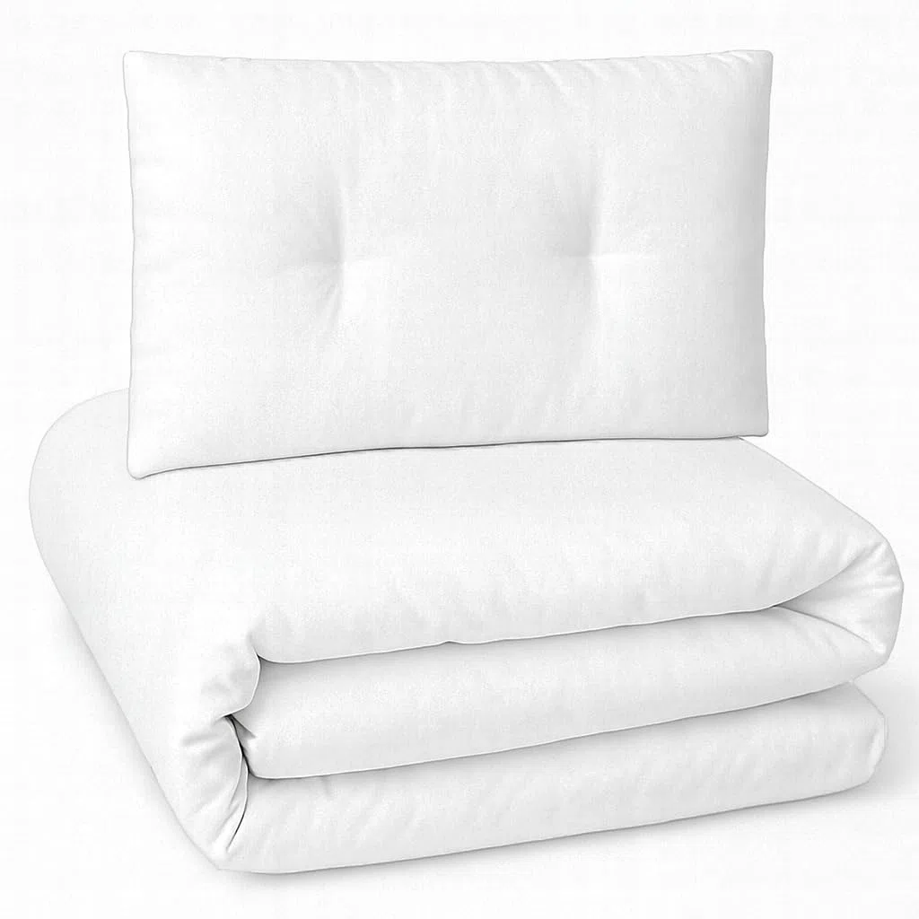 Kinder-Bettdecke 120 x 170 cm für alle Jahreszeiten + Kissen 40x60 cm - Bettdecke + Kissen für Bett 80 x 160 cm Weich und bequem - Ohne Chemikalien (120x170cm + 40x60cm (Bett 80x160cm))