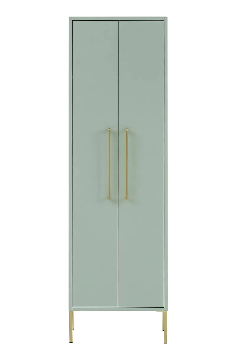 Schildmeyer Gloria Highboard 146637, Mint/Gold, 2 Türen