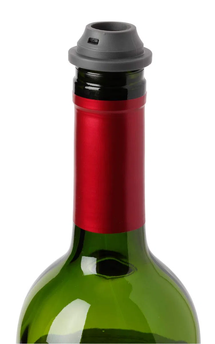 Le Creuset, Weinpumpen-Set inkl. 3 Verschlüssen, Weinkonservierung, Metall, Zamak, WA 137, 59014013001625