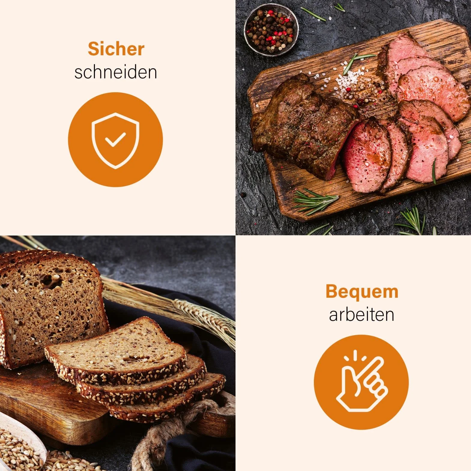 Elektrisches Messer 150 Watt - elektrisches Messer für Fleisch spülmaschinenfest - Doppelklingen Messer elektrisch - elektronisches Messer Profi mit Pflegetuch - Edelstahl Elektromesser