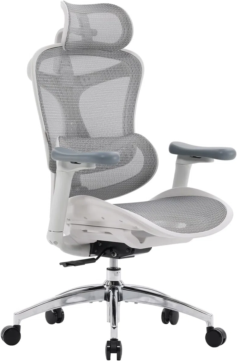SIHOO Doro C300 Ergonomischer Bürostuhl mit ultraweichen 3D-Armlehnen, dynamischer Lordosenstütze für den Homeoffice-Stuhl, Verstellbarer Rückenlehne