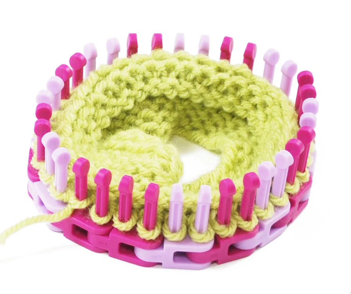Echtes Strickbrett Flexee Loom Links Feines Garn, Klein, Dünne Spurbreite, 48 Stück