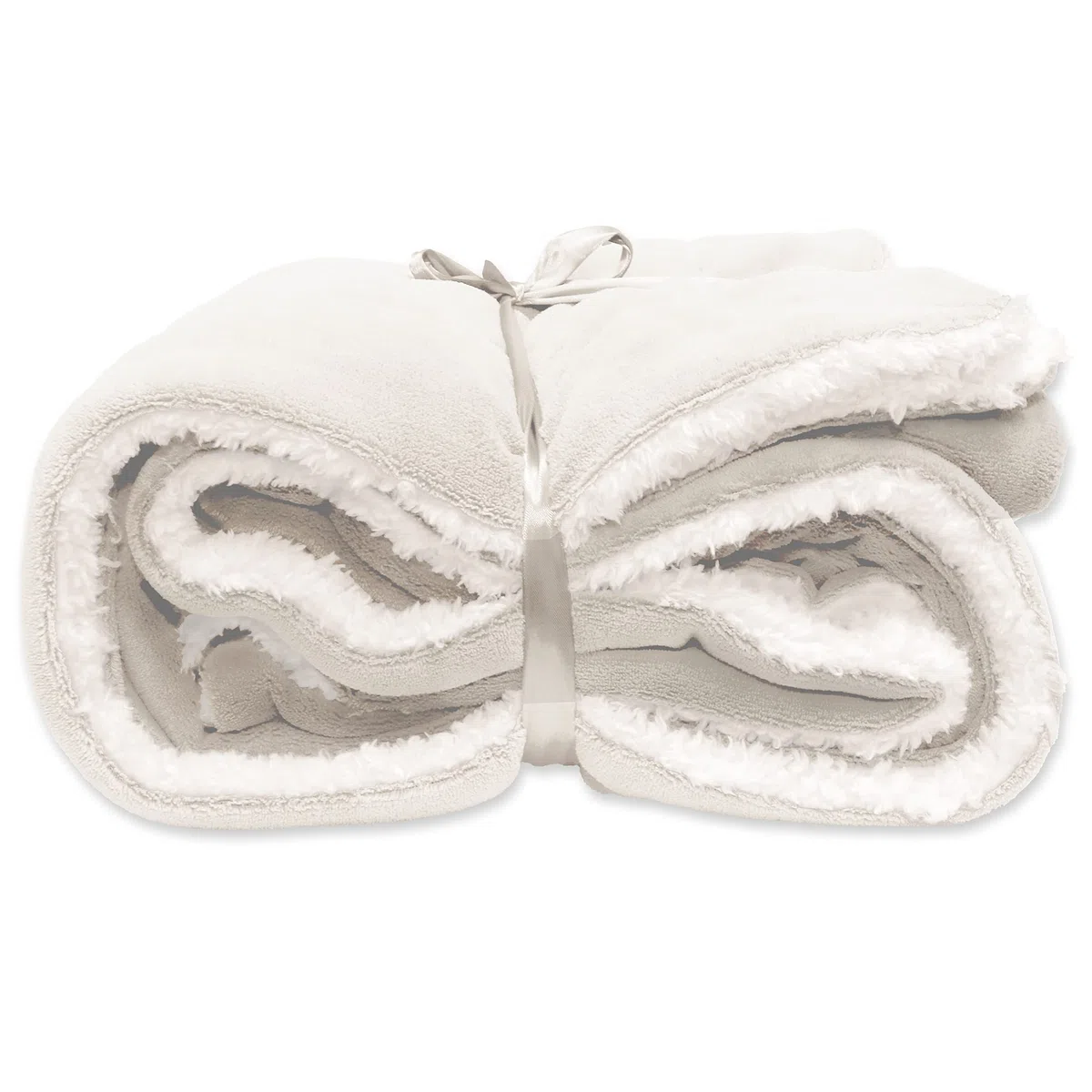 Decke Plaid Lars 150 x 200 cm, Weiß, Wildleder, weiches Fleece, warmes Winter, Geschenk