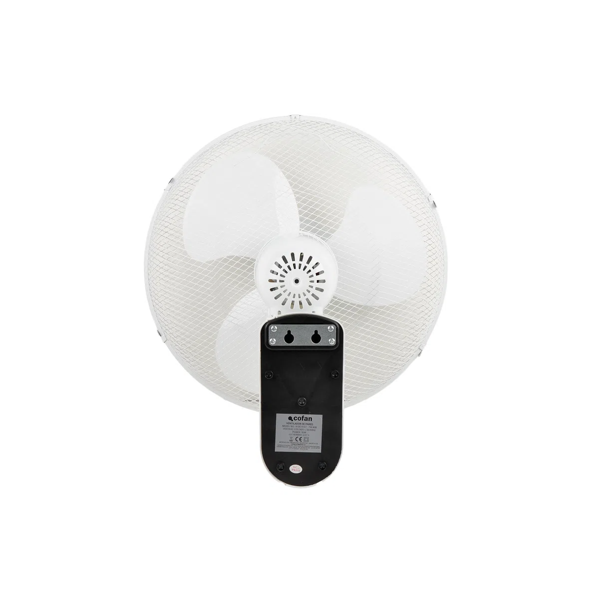 Cofan Wandventilator mit Timer und Fernbedienung | Leistung 50 W | mit drei Geschwindigkeitsstufen | Weiß