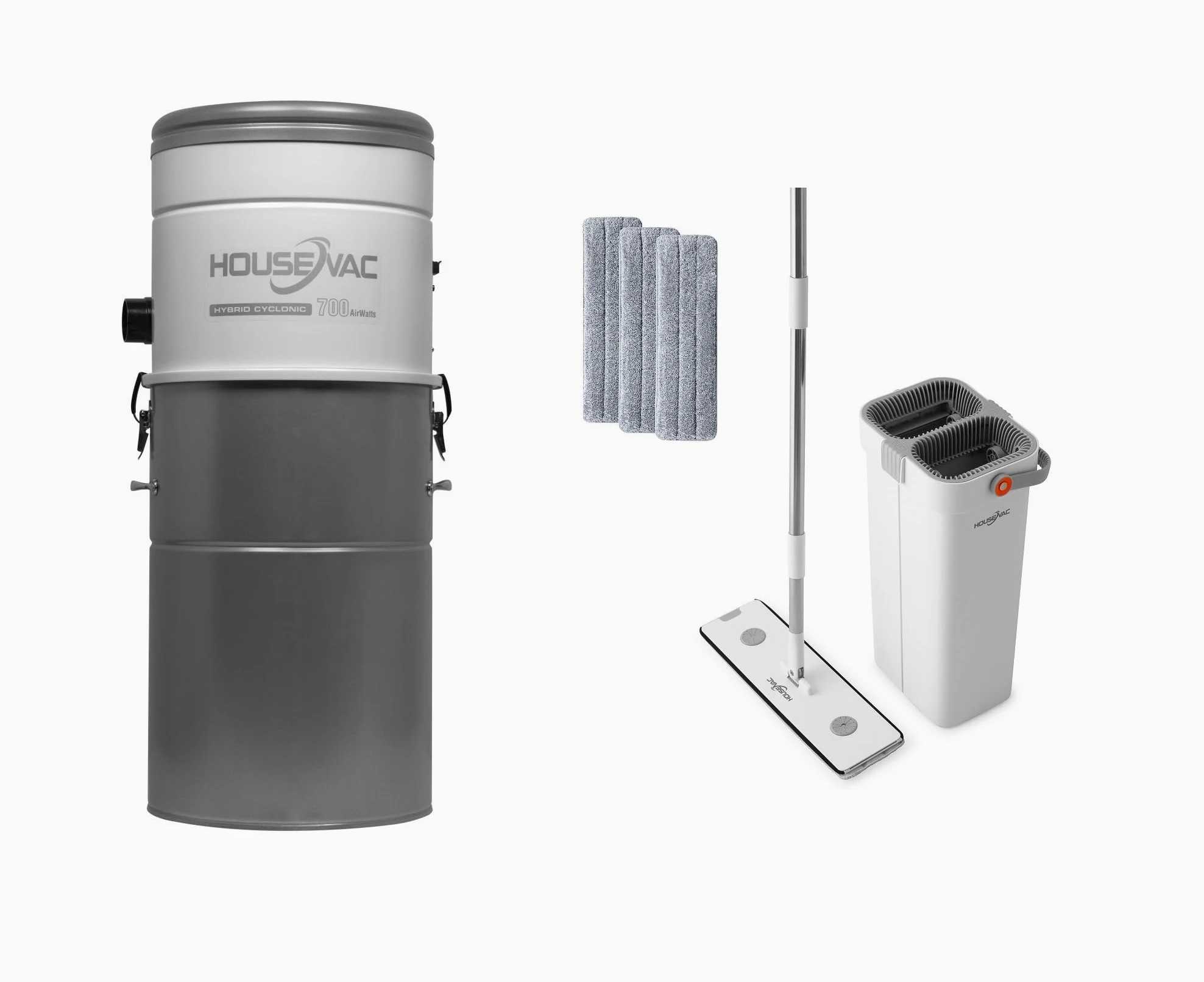 Zentralstaubsauger HV-700ST-35H zur Reinigung Ihres Hauses | Saugkraft 700 AirWatt, Leistungsstarker Ametek Motor - 1700W | 2 Turbinen | Soft Start/Stop-System | Hybridzyklonfiltration