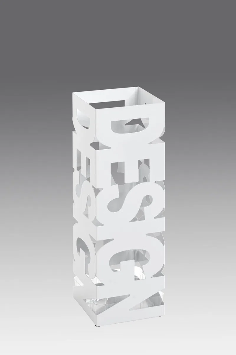 HAKU Schirmständer Regenschirmständer weiß, Metall - Maße: B 16 x H 48 x T 16 cm, Style: Modern