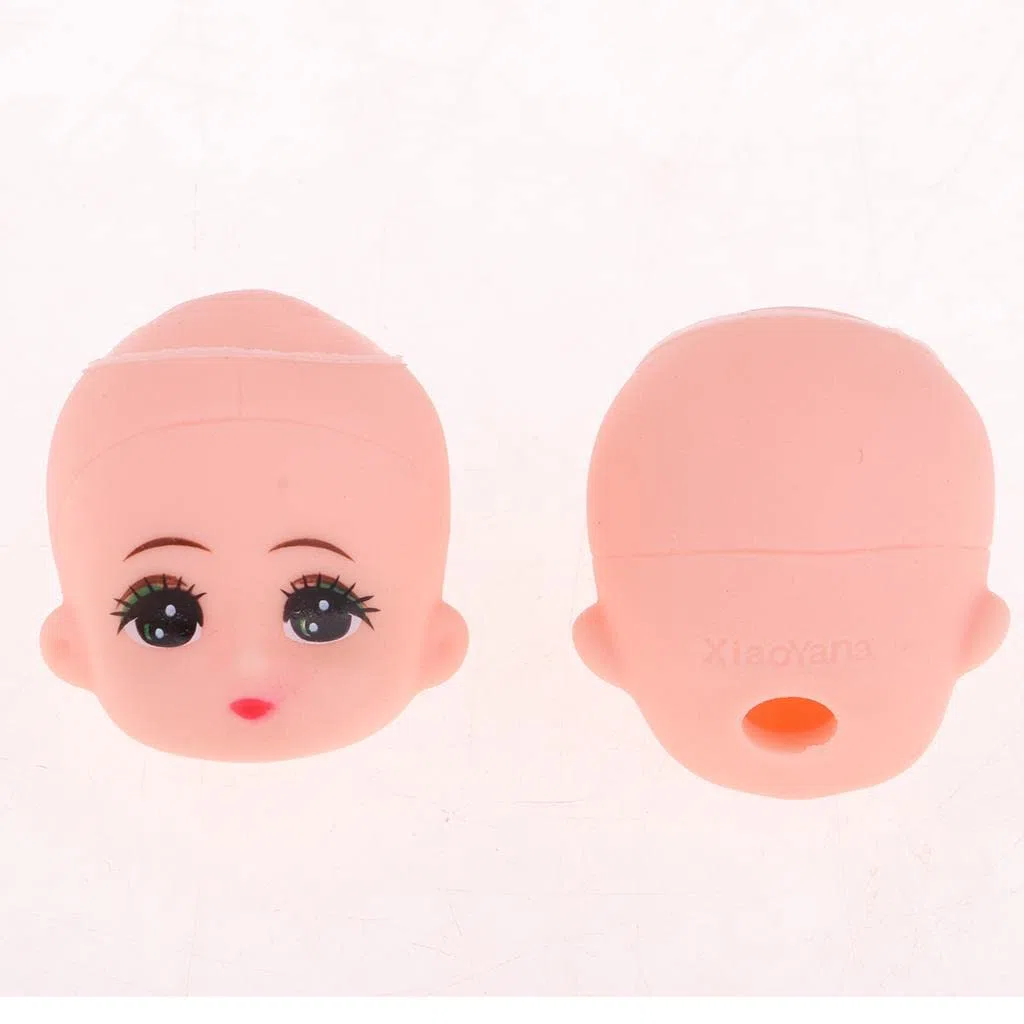 10 Stück Puppenkopf Skulptur Mini Babypuppe Kopf Modelliert Kopf Ersatzteile Bastelbedarf Zubehör für DIY Hobby Spielzeuggestaltung