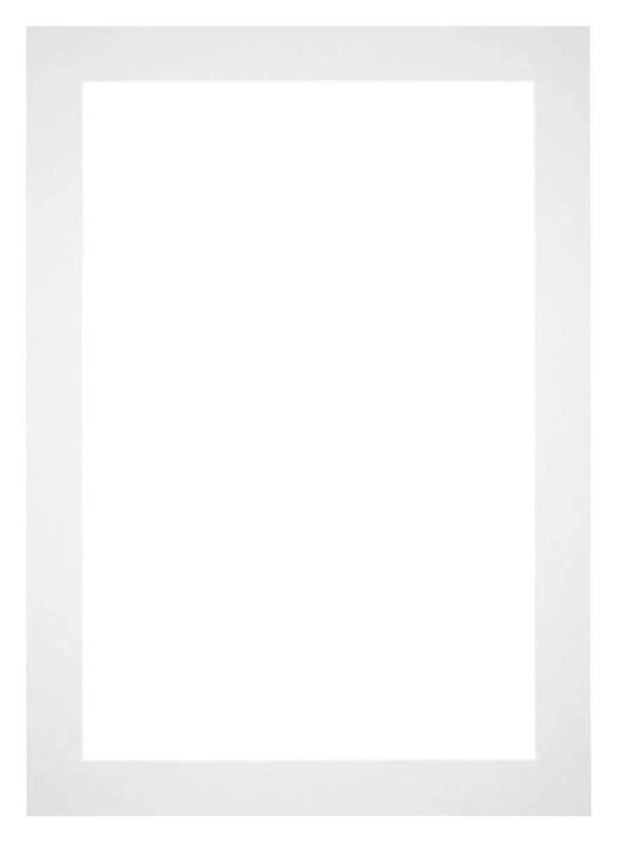 yd. Passepartout 70x100 cm für Fotogröße 60x90 - Weiß - Museumkarton - Außenmaße 70x100 cm - Innengröße 60x90 cm