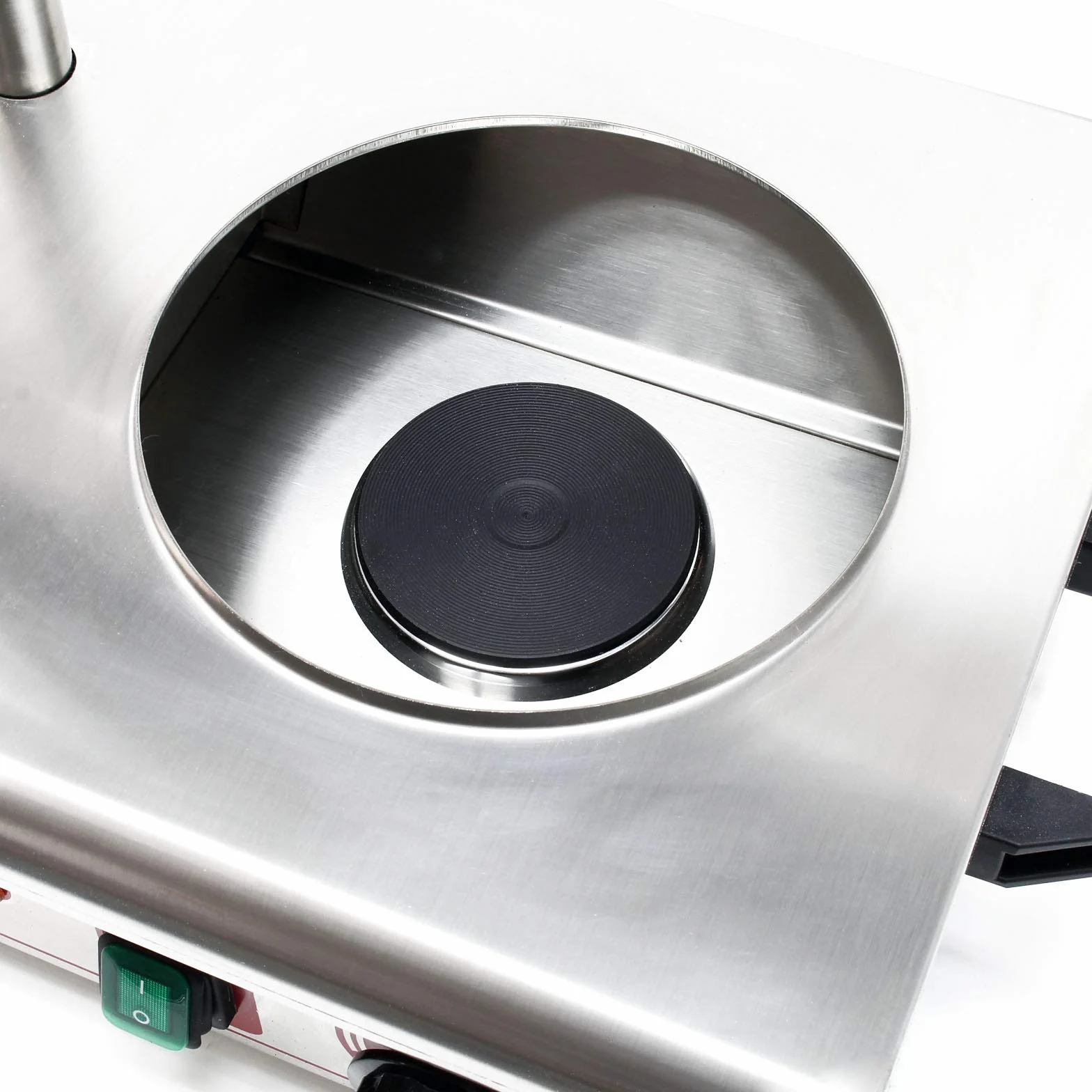 Wiltec Hot Dog Gerät 650 W aus Edelstahl mit 4 Heiz-Dornen, 475 x 290 x 380 mm, Wurstkocher Würstchenwärmer Hot Dog Maker Eierkocher Dämpfer