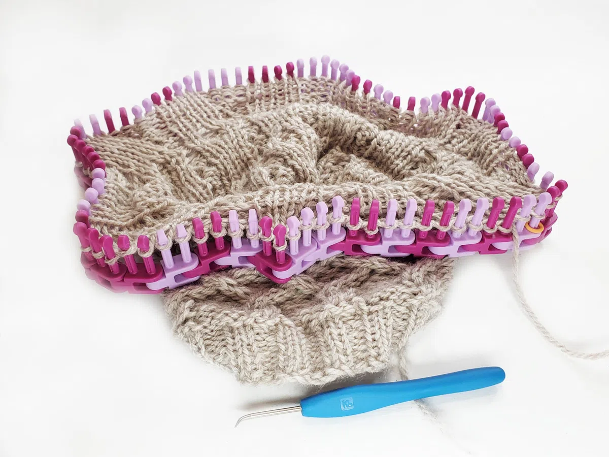 Echtes Strickbrett Flexee Loom Links Feines Garn, Klein, Dünne Spurbreite, 48 Stück