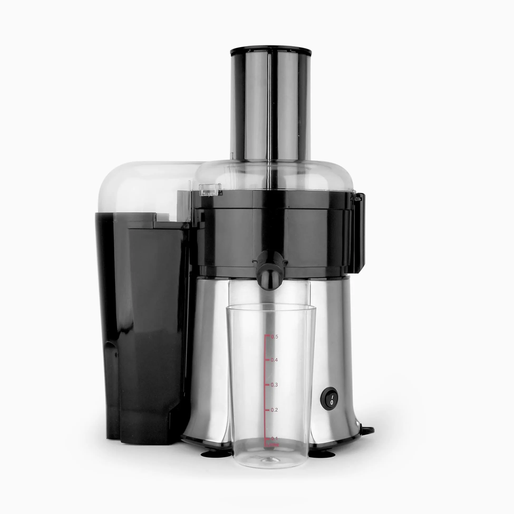 GASTROBACK #40117 Vital Juicer Pro - Praktischer Entsafter, XL- Einfüllschacht (Ø 75 mm), 700 Watt Motor, Tresterbehälter, Silber, Silberfarben