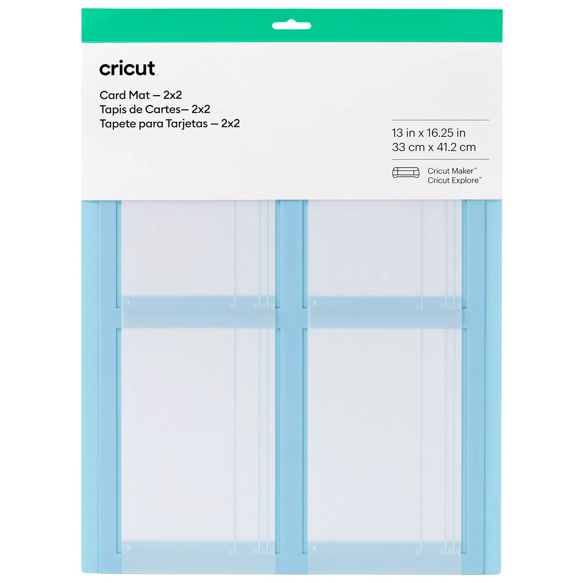 Cricut Kartenmatte - 2x2 | Für alle Cricut Kartengrößen & Insert Cards | Sensei | 12,1 cm x 12,1 cm | 35-Pack