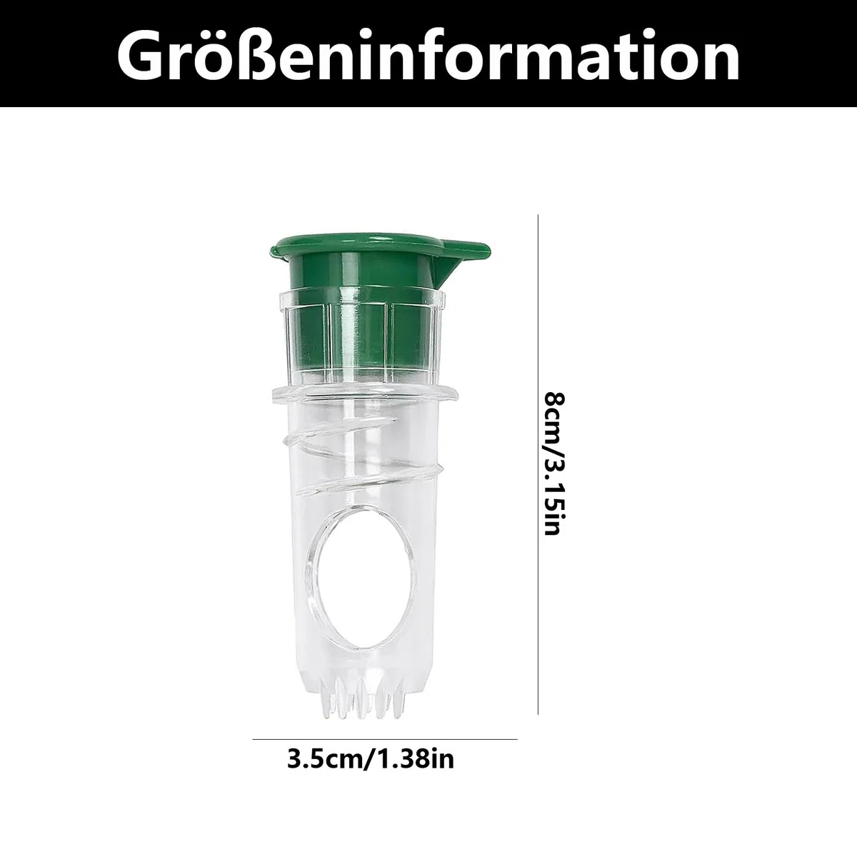 2 Stück Zitronenpresse Mit Schraubverschluss, Lemon Squeezer, Zitronenpresse Aus Kunststoff, Zitronensaftpresse, für Orangen,Zitronen Zitrusfrüchten(Gelb/Grün)