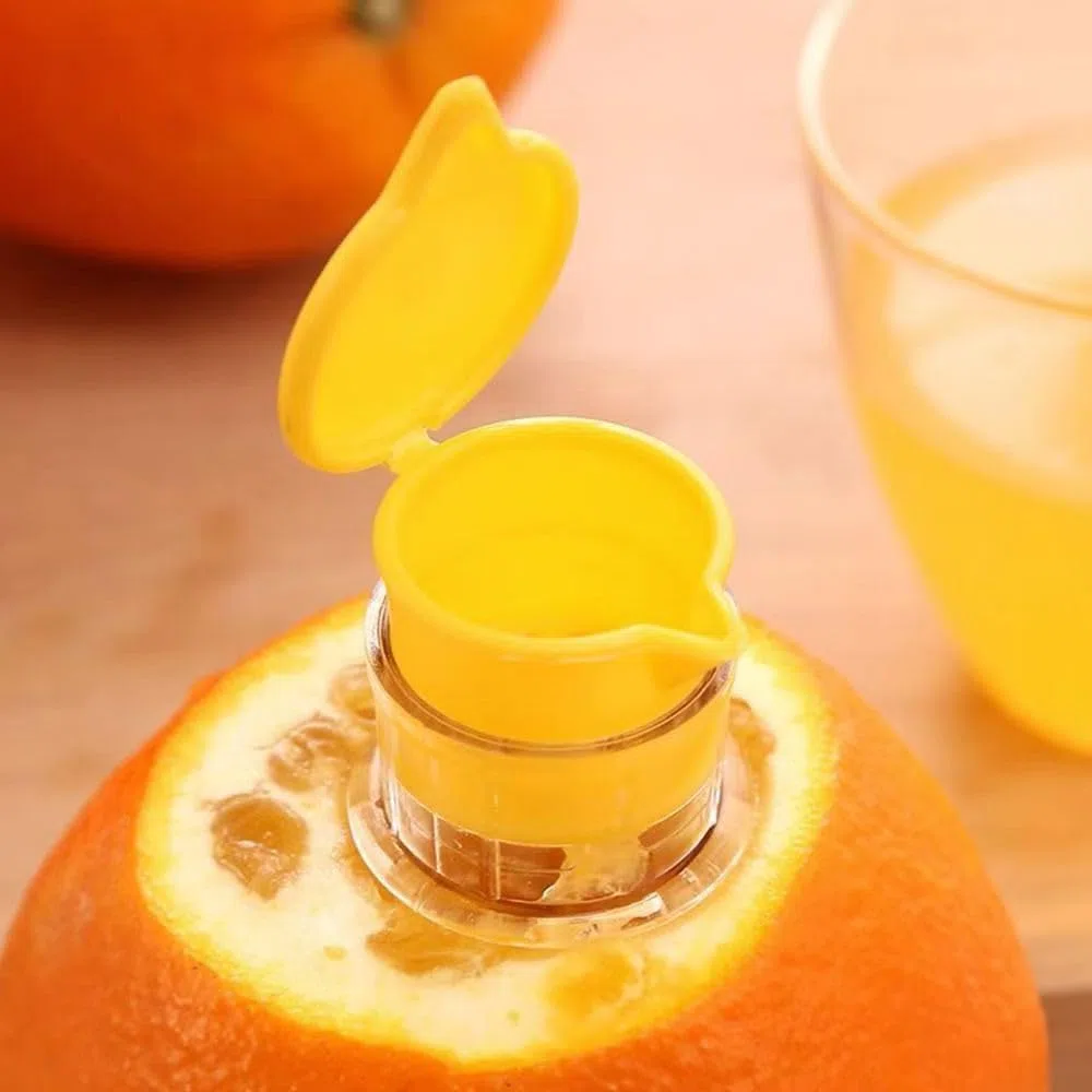 2 Stück Zitronenpresse Mit Schraubverschluss, Lemon Squeezer, Zitronenpresse Aus Kunststoff, Zitronensaftpresse, für Orangen,Zitronen Zitrusfrüchten(Gelb/Grün)