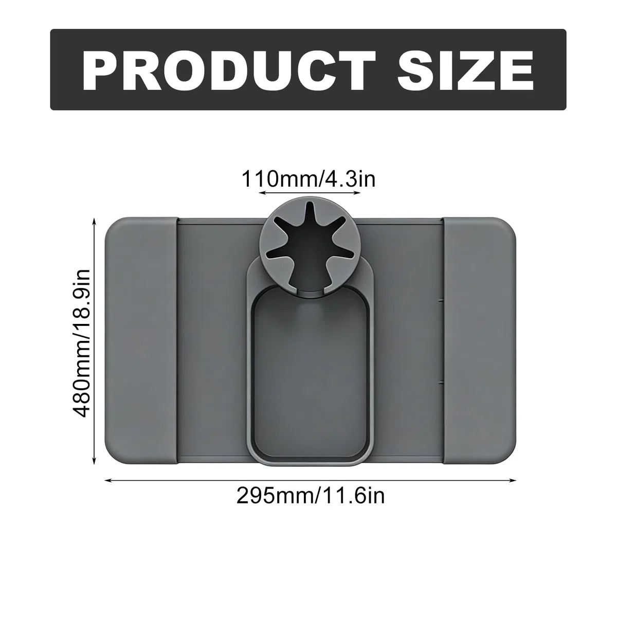 Sofatablett Armlehne mit Getränkehalter, Faltbares Anti Rutsch Sofa Tablett aus Silikon mit Zwei Seitentaschen Couch Ablage für Snacks Getränke Fernbedienung Handy Magazin Armlehnen Tablett Organizer