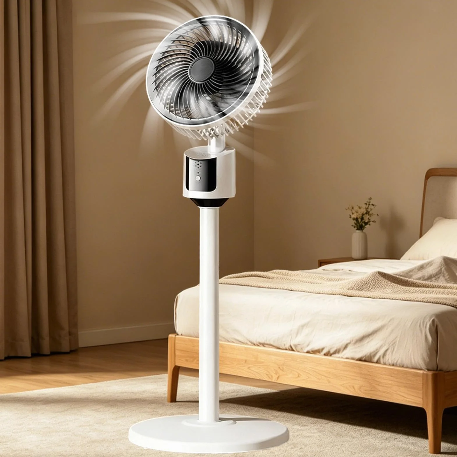 Ventilator Für Schlafzimmer,3-Gang Leise Große Kühlung - Schwerlast-Bodenventilator | Für Schlafzimmer, Arbeitszimmer, Büro, Wohnung, Restaurant, Innenbereich, Außenbereich, Camping,