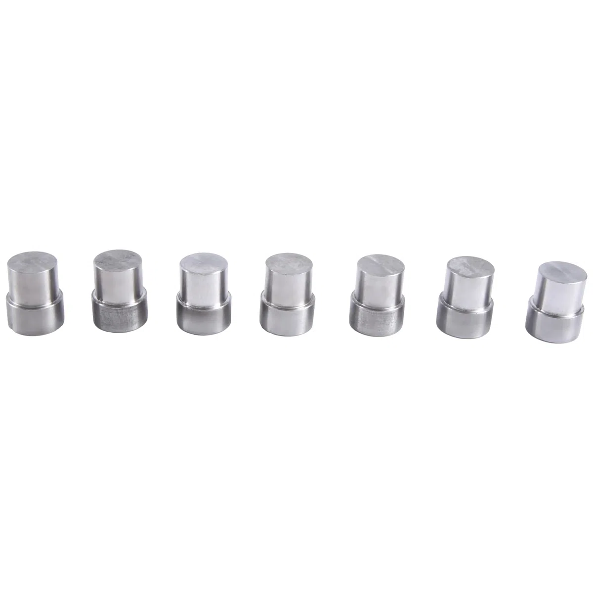 Doppelkappennieten-Formwerkzeug für Handpressmaschine, Größe 5 Mm, 6 Mm, 7 Mm, 8 Mm, 9 Mm, 10 Mm, 12 Mm, DIY-Bastelbedarf, Silber, 7 Sets
