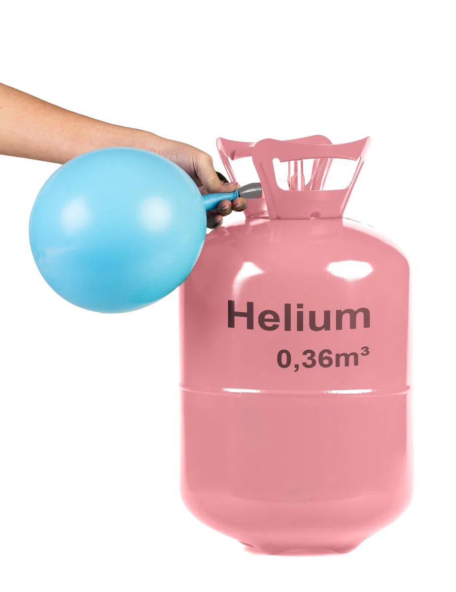 Große Heliumflasche für bis zu 50 Luftballons, Grün, Einheitsgröße