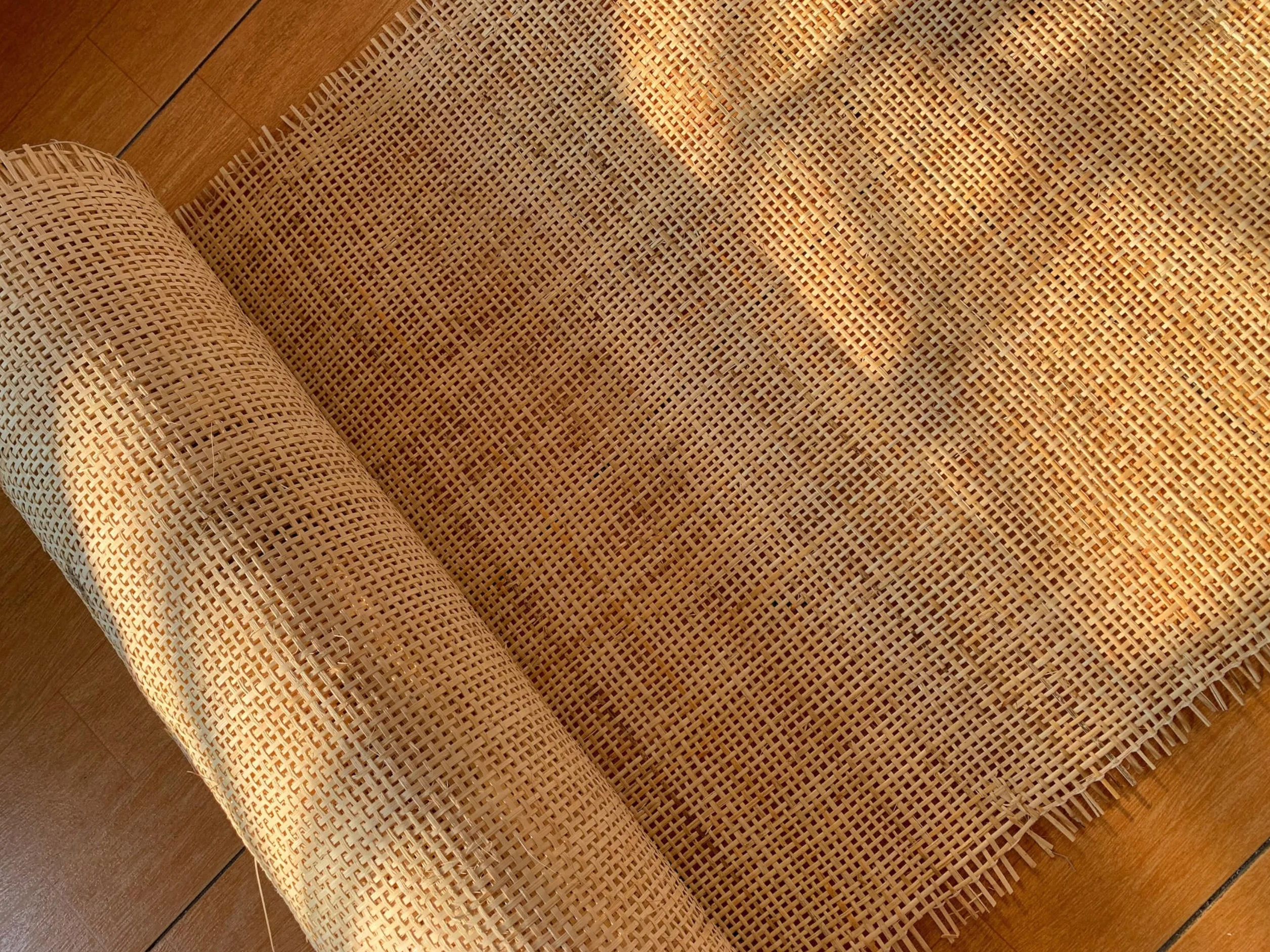 Natürliches Rattan, Wiener Geflecht Meterware, Wiener Geflecht Rattan Meterware, 60 x 250cm Rattan Geflecht, Rattan-Gurtband lampenschirm Rattan Rolle, Cane webbing DIY Deko Stuhl Upcycling-Möbel