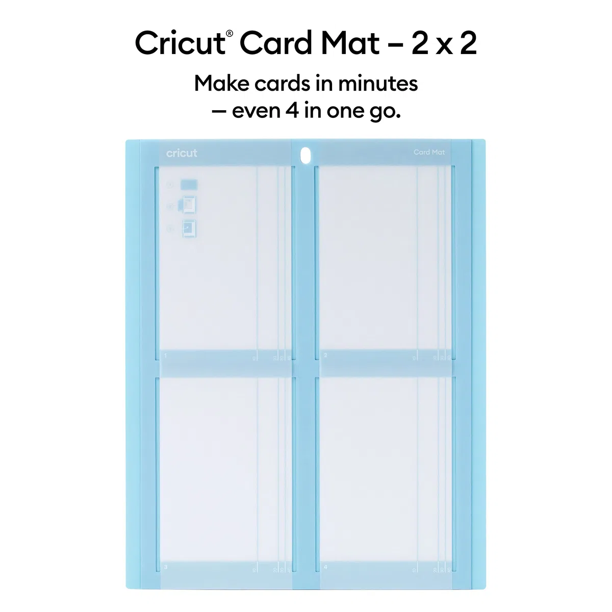 Cricut Kartenmatte - 2x2 | Für alle Cricut Kartengrößen & Insert Cards | Sensei | 12,1 cm x 12,1 cm | 35-Pack