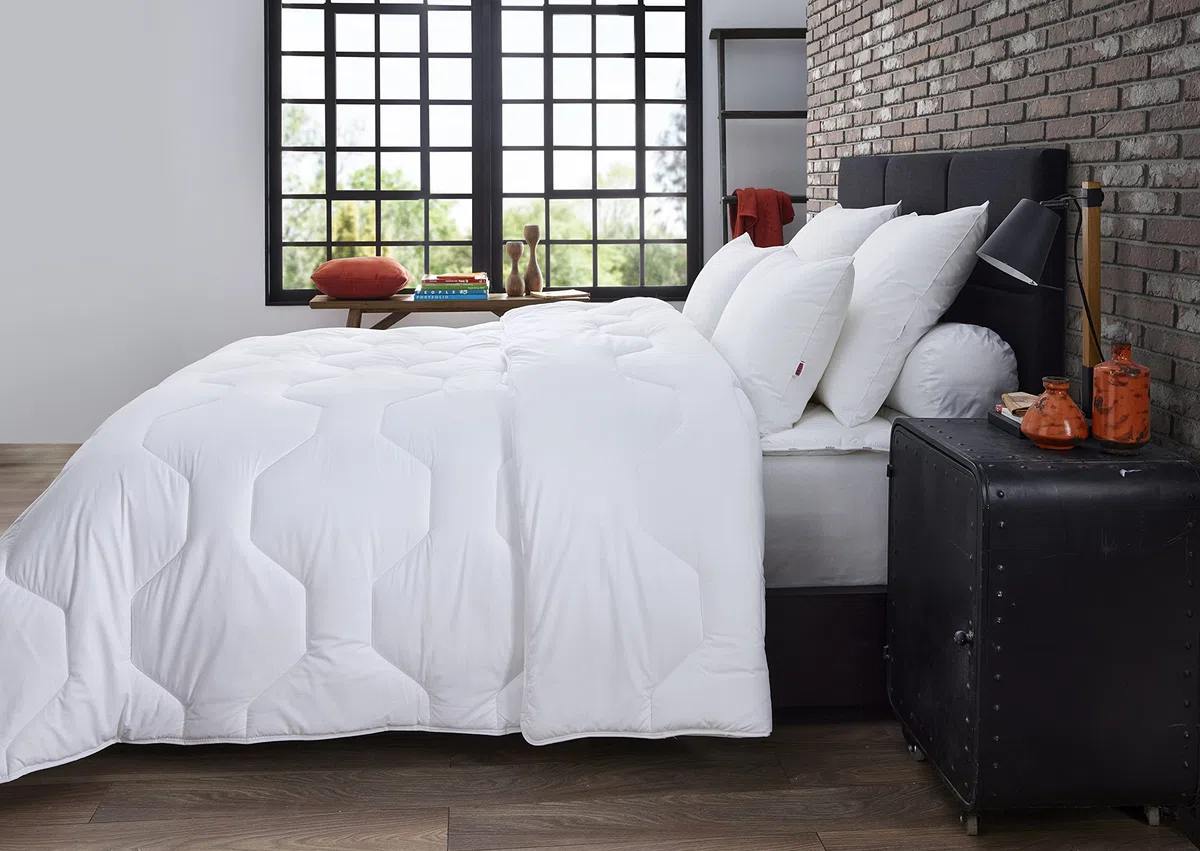DODO Proneem Steppbett, Milbenschutz, weiß, 240 x 260 cm