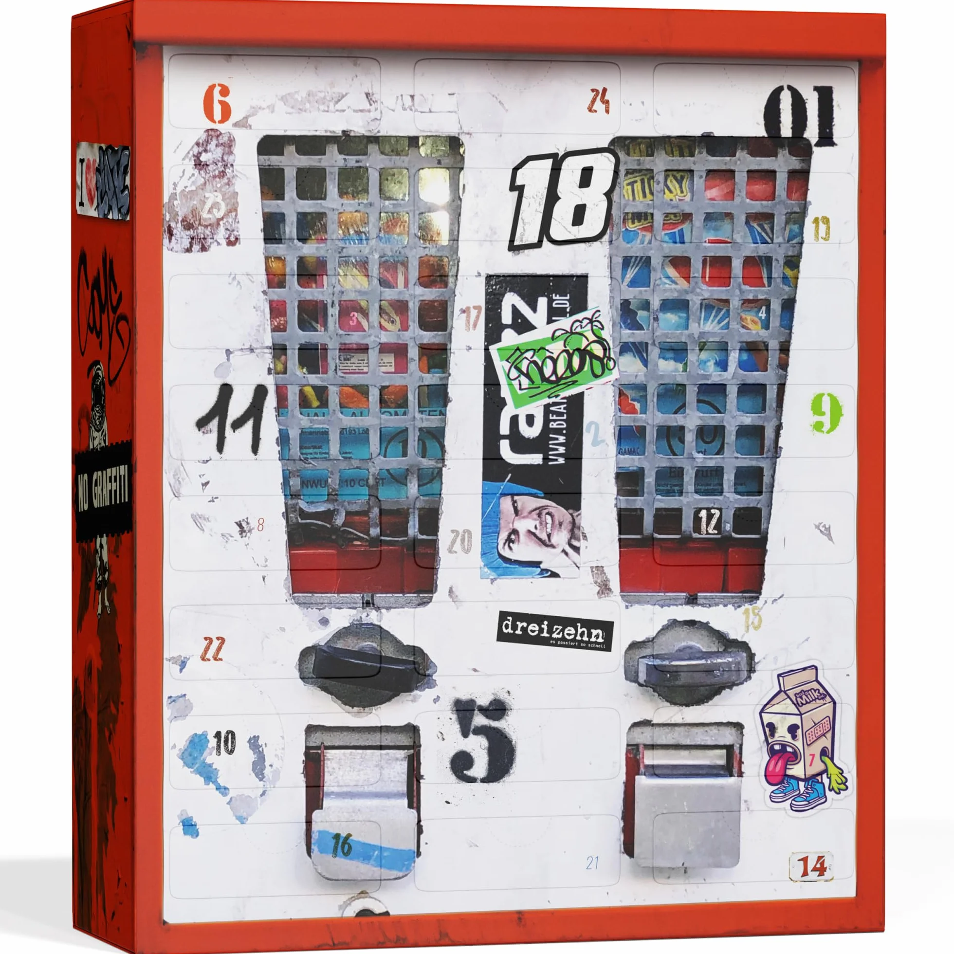 UMBRELLA® Nostalgie Adventskalender Süßigkeiten 2025 – 24x Retro Vintage Süßigkeiten aus den 80ern 90ern 2000ern
