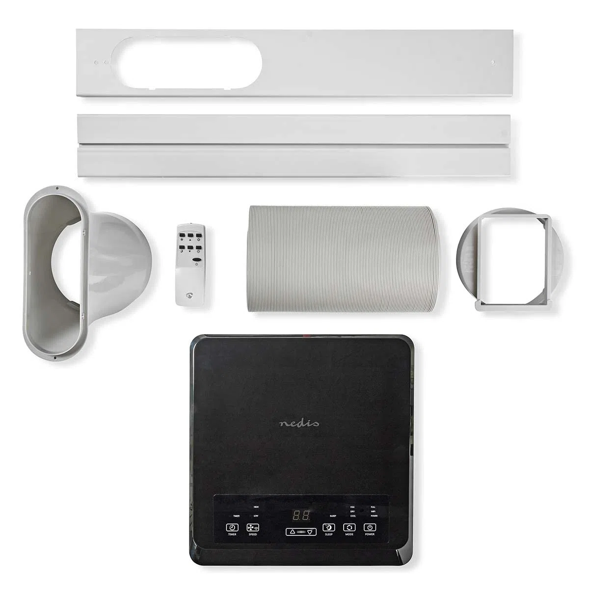 Nedis WIFIACMB3WT9 Klimaanlage 9000 BTU WLAN 80 m³ Entfeuchtung Energieklasse A Weiss