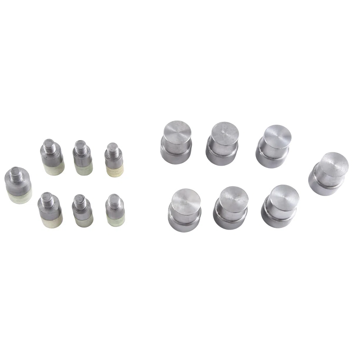 7 Sets Doppelkappennieten Matrizenformwerkzeug für Handpressmaschine, GrößE 5 Mm, 6 Mm, 7 Mm, 8 Mm, 9 Mm, 10 Mm, 12 Mm, DIY-Bastelbedarf