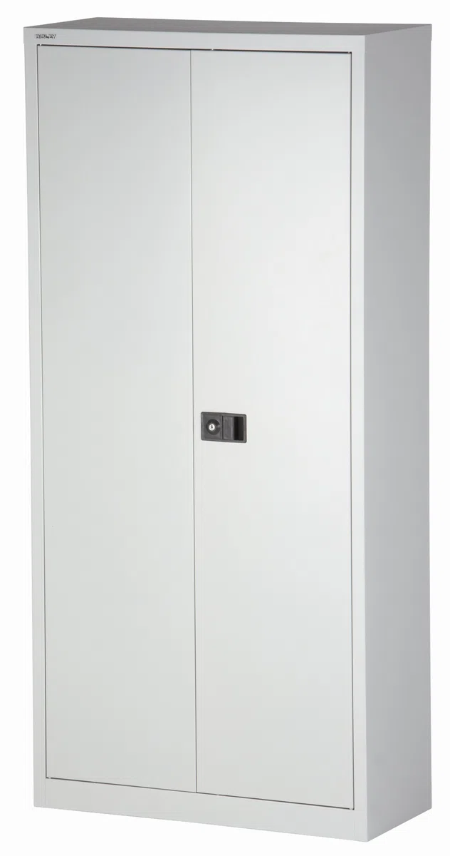 BISLEY Flügeltürenschrank Universal, Garderobeneinsatz, Metall, 645 Lichtgrau, 40 x 91.4 x 195 cm