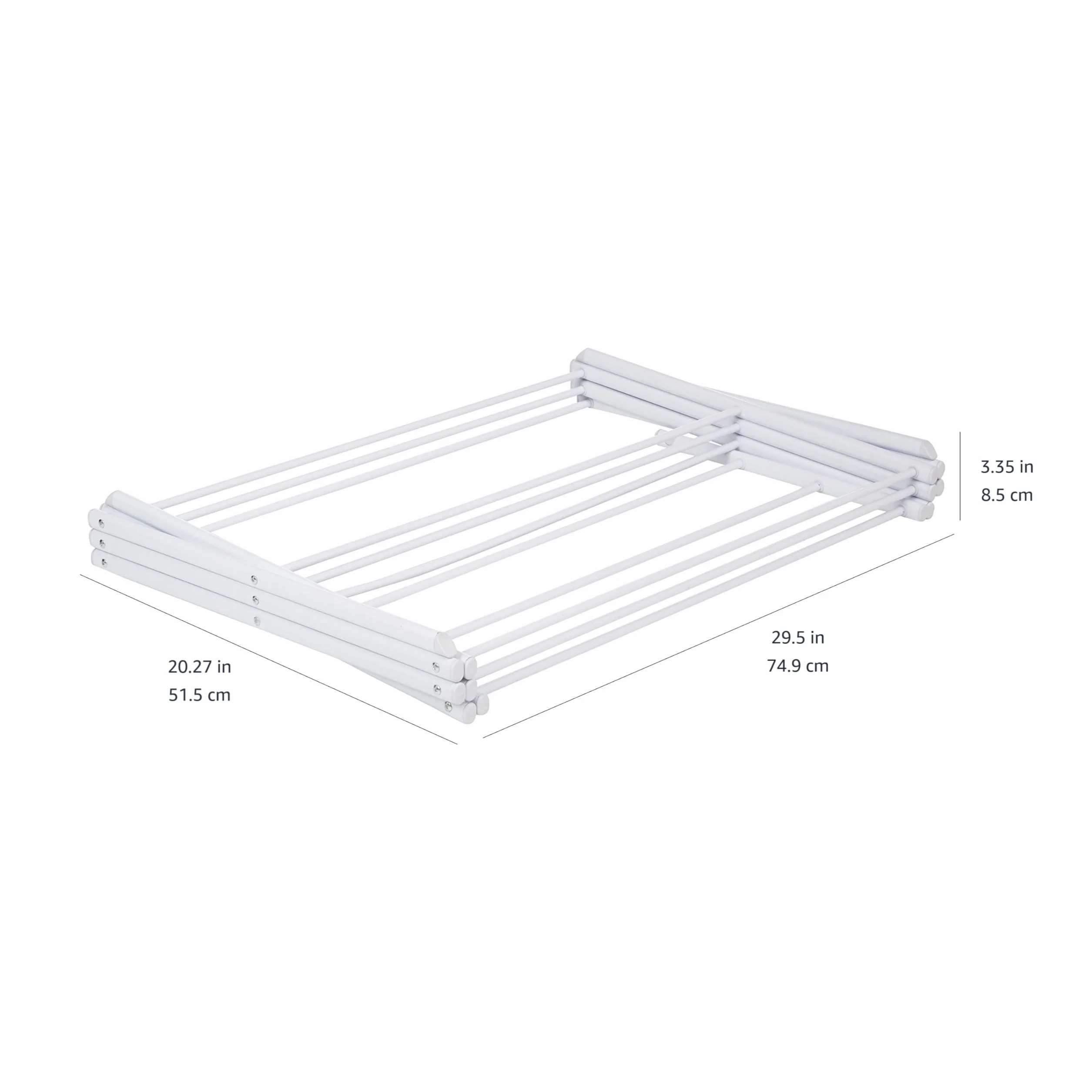 Amazon Basics Klappbarer Wäscheständer 14.5" D x 29.5" W x 41.8" H Weiß