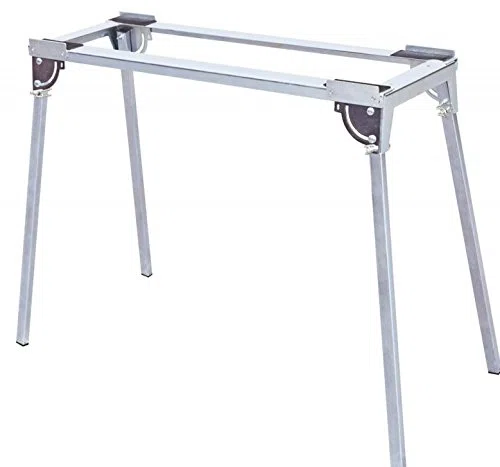 Kaufmann Arbeitstisch für TopLine 1000 x 320 x 800 mm, Galvanisiert, Silber, Metall mit Holzverlängerung