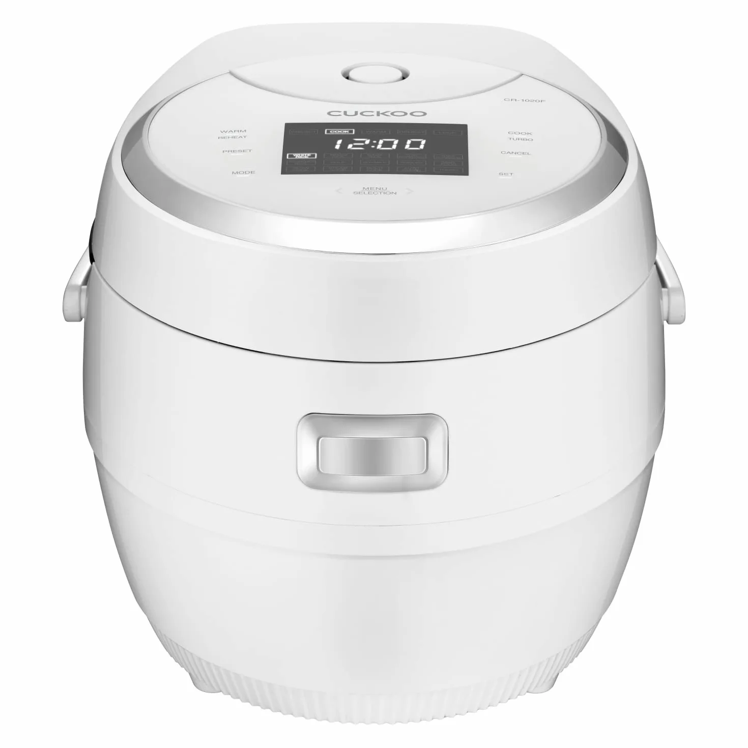 Cuckoo CR-1020F Reiskocher & Dampfgarer - 14 Programme, Turbo- & Warmhaltefunktion, Timer - Antihaft-Innentopf, Autoclean-Funktion - 1,8 l Kapazität (10 Portionen) - 890 W Leistung - Weiß