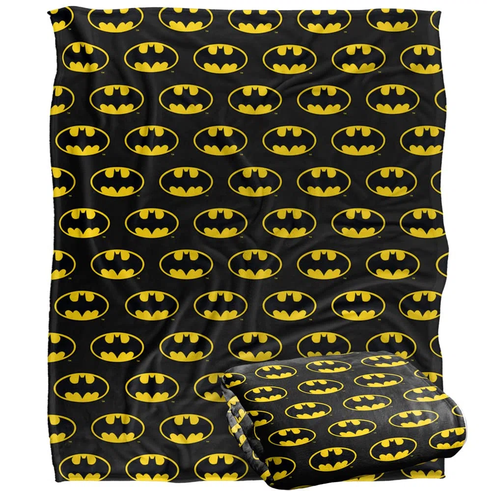 LOGOVISION Batman Silky Touch Kuscheldecke, superweich, 152 x 127 cm