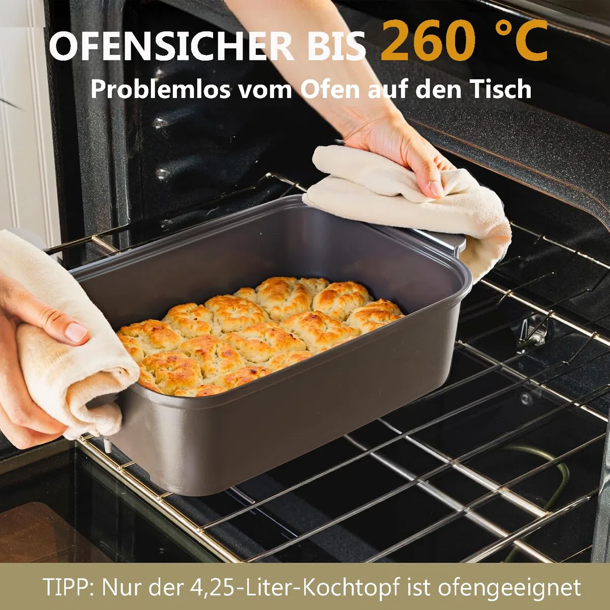 AEWHALE 8-in-1 Multikocher mit Air Fryer 4.25L, Reiskocher, Slow Cooker, Dampfgarer& Warmhaltefunktion|4 Zubehörteile | Antihaftbeschichtete, austauschbare Platten und Pfannen