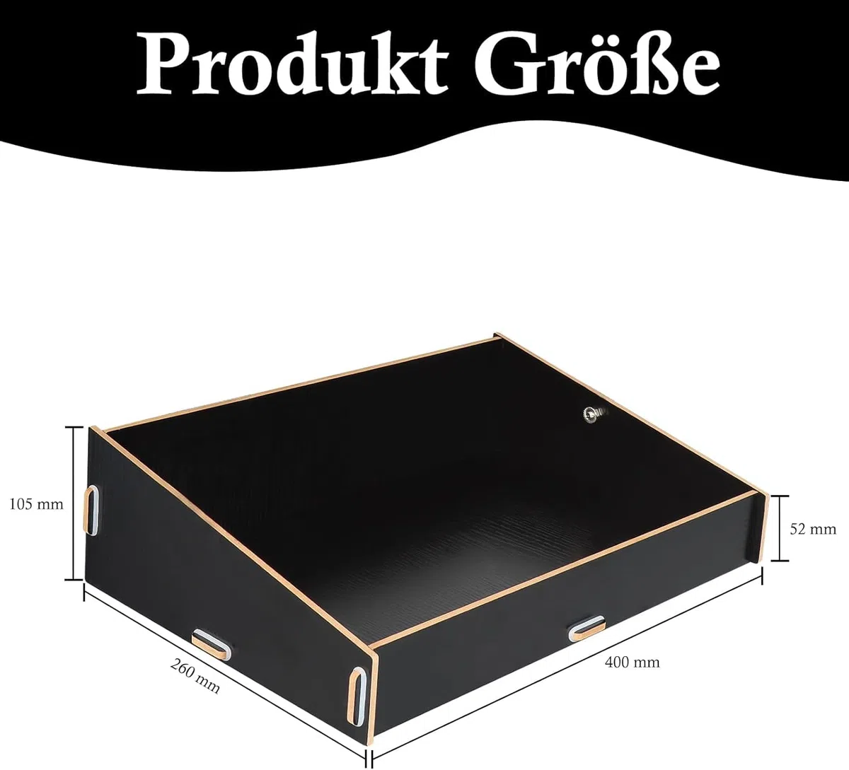 BEIMEIII Bauchladen Junggesellinnenabschied Schwarz Bauchladen JGA 40 * 26 * 10.5cm Bauchladen Braut Holz Junggesellinnenabschied Deko für Männer Frauen JGA Party Spiele Promotion