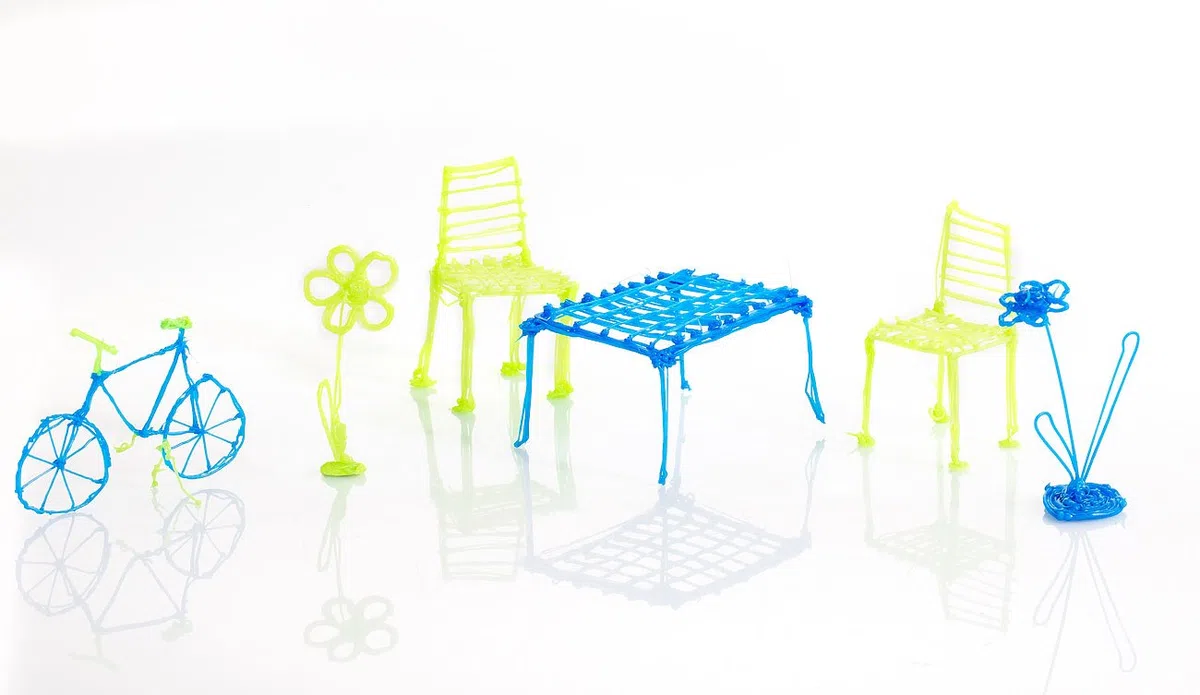 FreeSculpt 3D Druckstift: 3D-Drucker-Stift, USB-Stromversorgung, inkl. 20 PLA-Filamente (Printing Pen, Stift Kinder, wie)