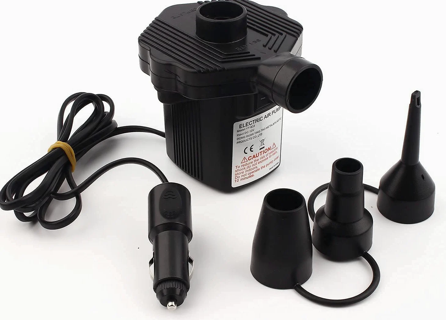 EDIESI, Luftmatratze Auto, Aufblasbares Bett, Autobett, Schlafmatratze, mit 12V elektrischer Luftpumpe und 3 Adaptern, Schnelle Inflation und Deflation (Schwarz)