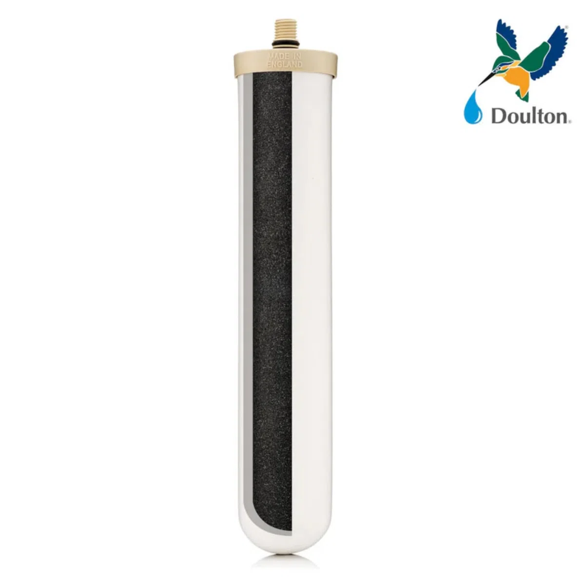 Doulton 10" BioTect Ultra | 1er-Pack | Authentischer Keramik-Kerzenfilter| Geeignet für M12-Anschluss-Untertischsysteme | Reduziert Verunreinigungen | Verbessert Geschmack| NSF-zertifiziert | 2501