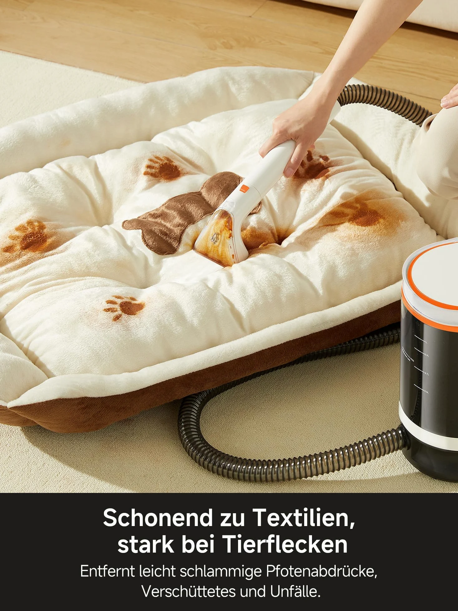 Uwant B300Pro Polsterreiniger Gerät Mit 18Kpa Teppichreiniger Waschsauger Geräuscharm Nasssauger Teppichreiniger Für Alltägliche Flecken Und Verschmutzungen Mit Schlauch Für Teppich Sofa Set of 1