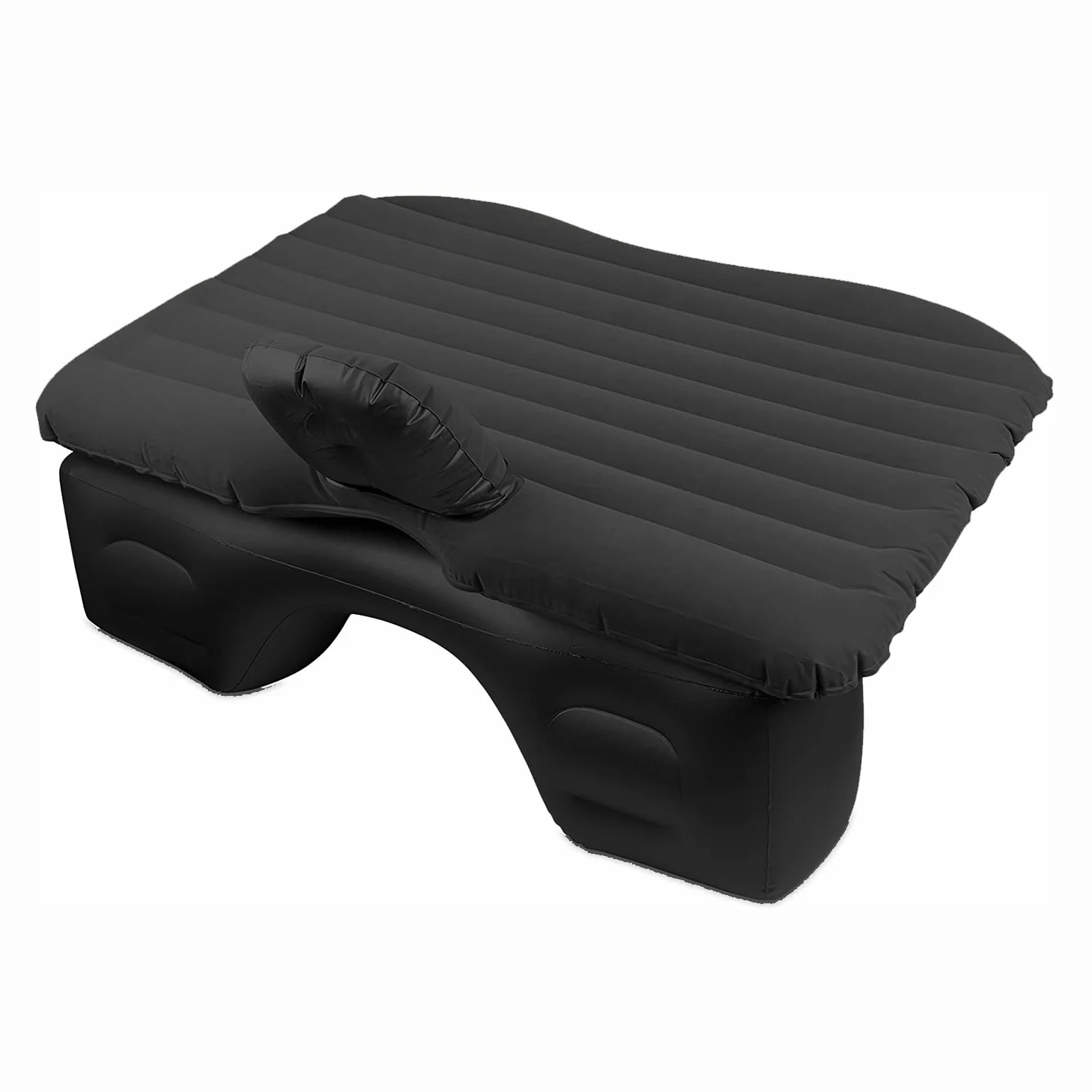 EDIESI, Luftmatratze Auto, Aufblasbares Bett, Autobett, Schlafmatratze, mit 12V elektrischer Luftpumpe und 3 Adaptern, Schnelle Inflation und Deflation (Schwarz)