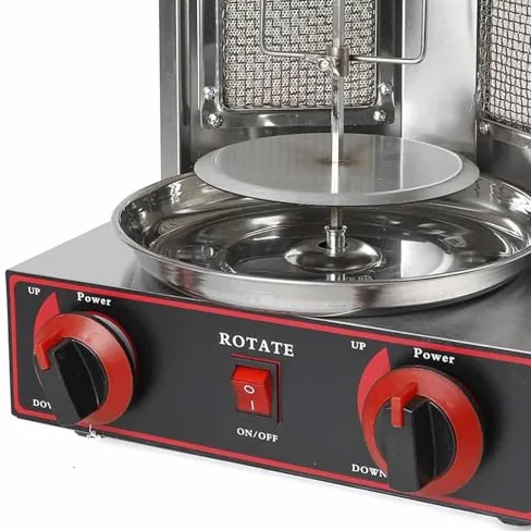Maschine, Gas Gyros Rotisserie Grill, Vertikaler Grill für gewerbliche Küche & Heimgebrauch