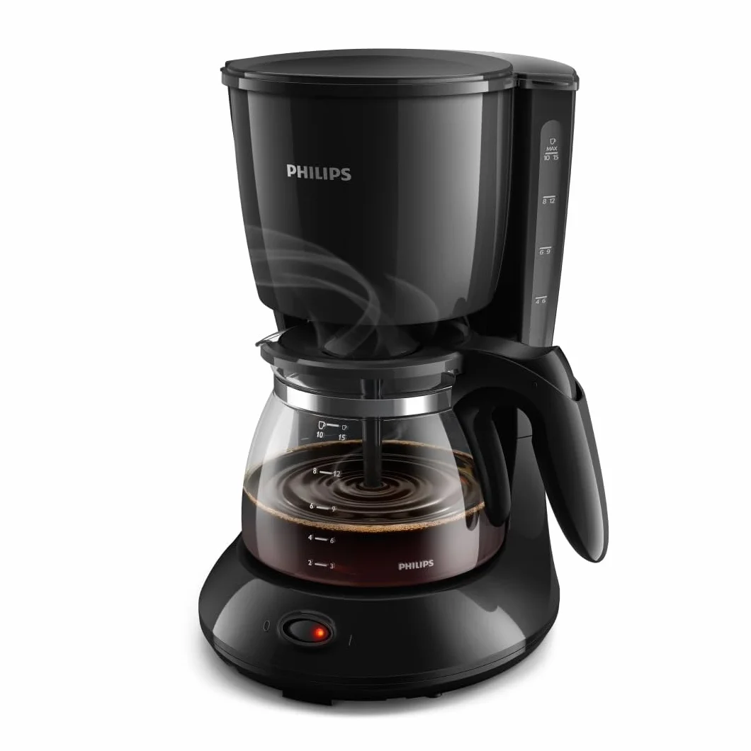 Philips Daily Collection Kaffeemaschine – Aroma-Twister für optimalen Geschmack, 1,2L Fassungsvermögen, Tropf-Stopp, automatische Abschaltung, spülmaschinenfeste Teile (HD7461/20)