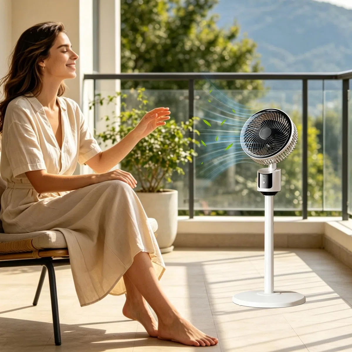 Ventilator Für Schlafzimmer,3-Gang Leise Große Kühlung - Schwerlast-Bodenventilator | Für Schlafzimmer, Arbeitszimmer, Büro, Wohnung, Restaurant, Innenbereich, Außenbereich, Camping,