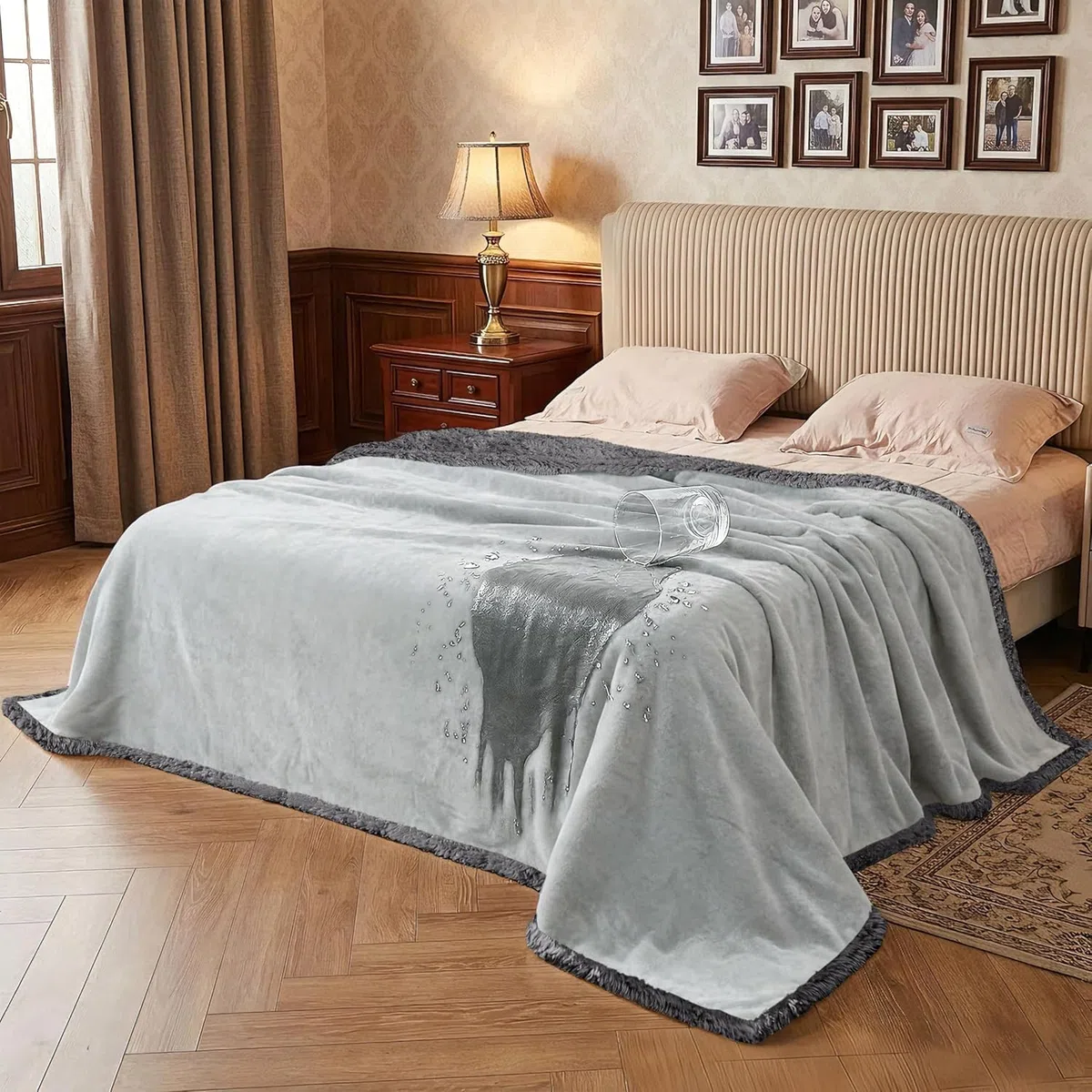 Catalonia Classy wasserdichte Decke, Wasserdicht Hundedecke Waschbar Sofaschutz Couch Überwurf, Wasserdicht Liebesdecke Flauschig Kuscheldecke Bettschutz Tagesdecke,203 x 152cm