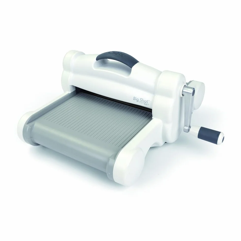 RAYHER 59398000 Sizzix Big Shot Plus Maschine, auch für A4, Karton, Plastik, weiß, 405 x 24 x 47.5 cm