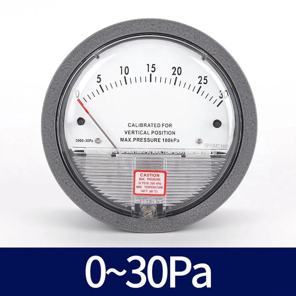 Barometer,Barometer Analog,Differenzdruckmessgerät Barometer Analog Mikromanometer Zeiger Luftmessgerät(0-30pa)