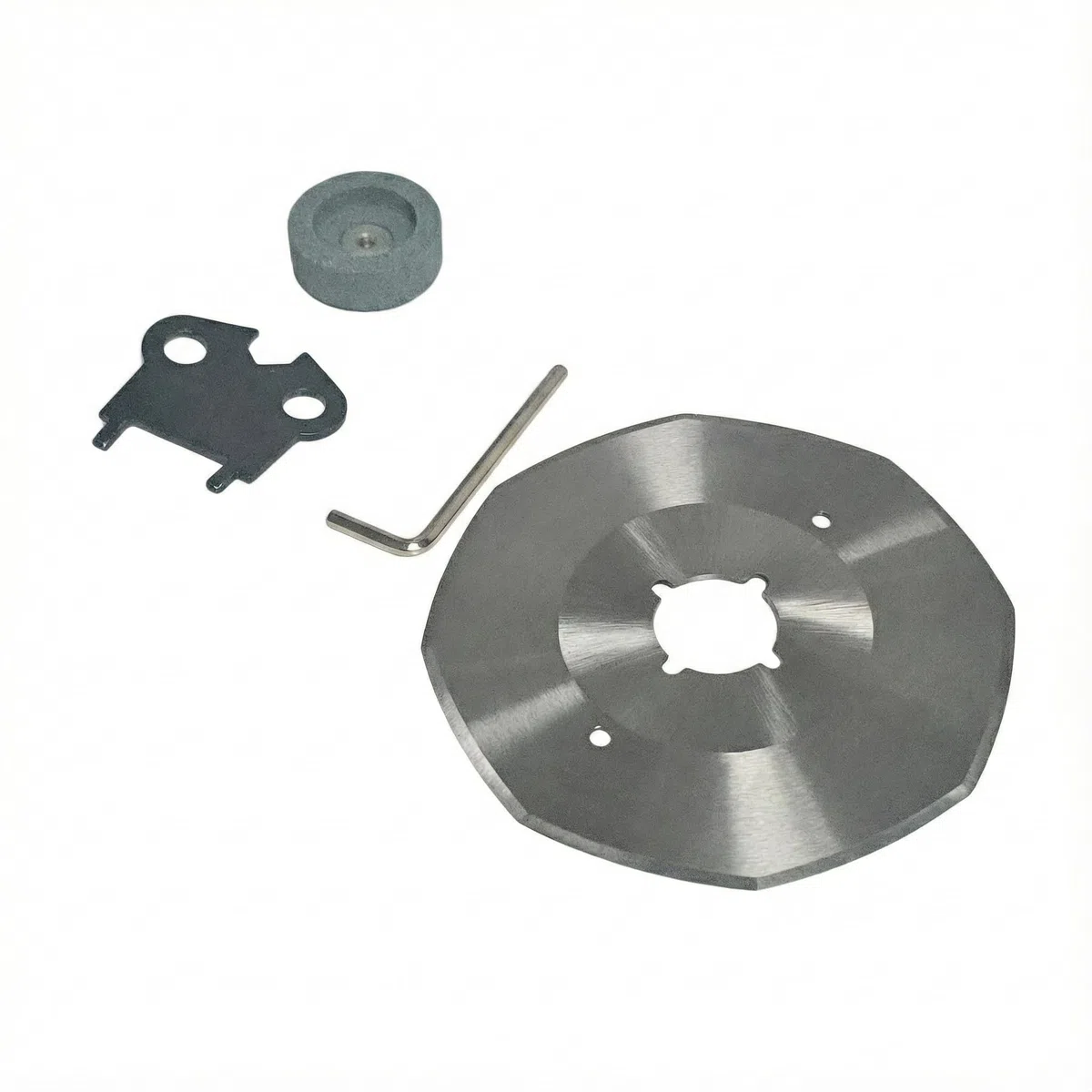 KATSU Elektrischer Industrieller Stoffschneider 220V 200W, Klingengröße 100mm und 25mm Maximale Schnittdicke, Ideal für Stoff Textil-Lederpapier, mit Ersatzklinge 103915