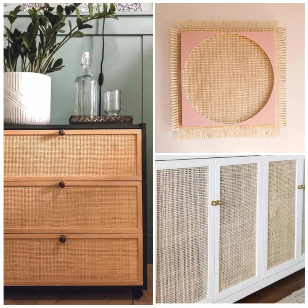 Natürliches Rattan, Wiener Geflecht Meterware, Wiener Geflecht Rattan Meterware, 60 x 250cm Rattan Geflecht, Rattan-Gurtband lampenschirm Rattan Rolle, Cane webbing DIY Deko Stuhl Upcycling-Möbel