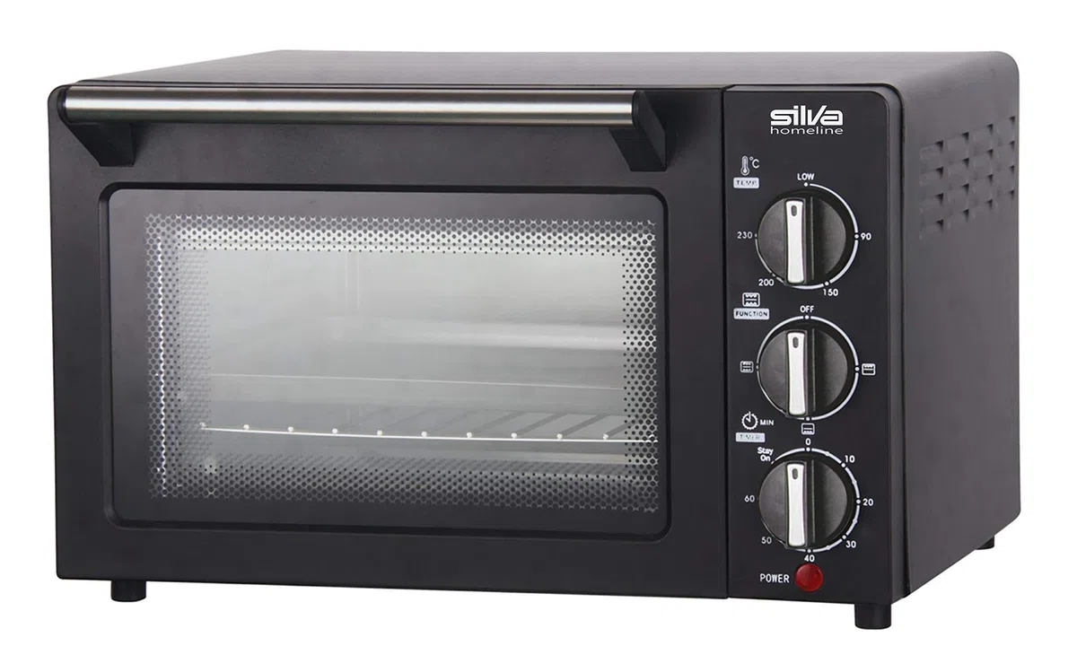 Silva-Homeline MB 1400 Minibackofen, 14 l, regelbar bis zu 230 Grad, großes Sichtfenster, Ober- & Unterhitze, inkl. Backblech und Grillrost
